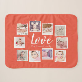Foto Collage LIEBE als einzigartig Personalisiert Sherpadecke