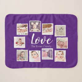 Foto Collage LIEBE als einzigartig Personalisiert Sherpadecke