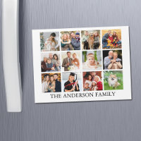 Foto Collage Magnet-Karte der Familie