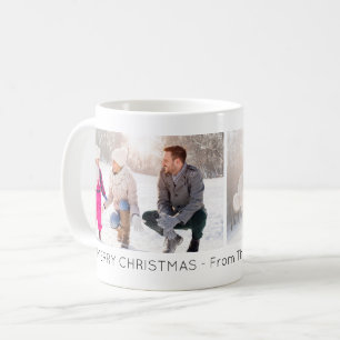 Foto Collage Minimaler Weihnachtskalender Tasse