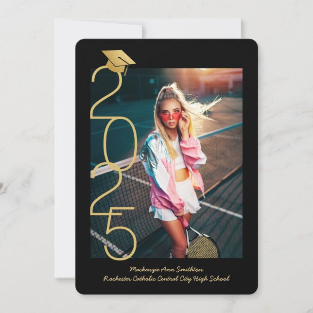 Foto Collage Modern 2025 Abschluss Open House Ankündigung (Vorderseite)