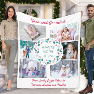 Foto Collage Nana & Grandad Winter Woodland Fleecedecke