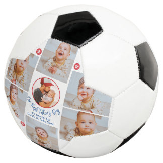 Foto Collage Neuer Papa Neuer Tag der ersten Väter Fußball