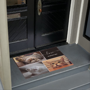 Foto Collage Niedliche Katzen Personalisiert Fußmatte