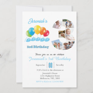 Foto-Collage Nr. 3 Junge Einladung