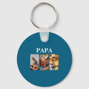 Foto-Collage Papa D Geschenk Schlüsselanhänger