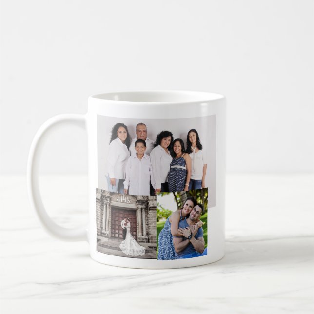 FOTO COLLAGE PERSONALISIERTE KAFFEE-TASSE KAFFEETASSE (Links)