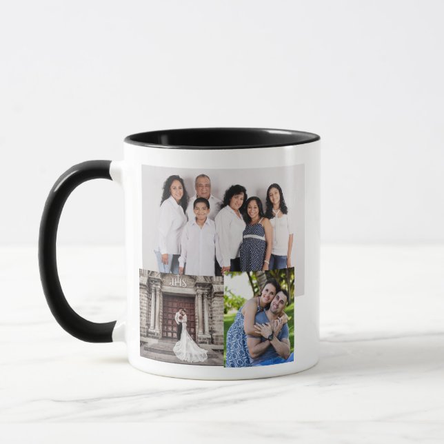 FOTO COLLAGE PERSONALISIERTE KAFFEE-TASSE TASSE (Links)
