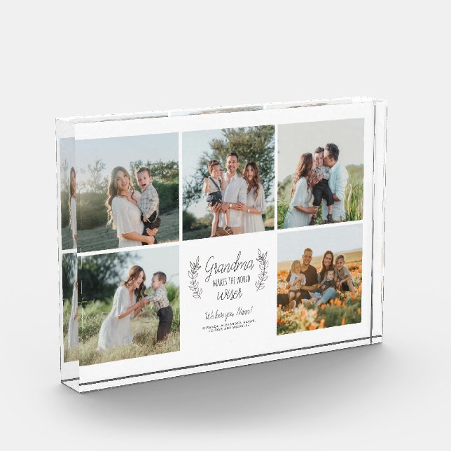 Foto-Collage personalisierte Liebe Sie Oma Fotoblock (Links)