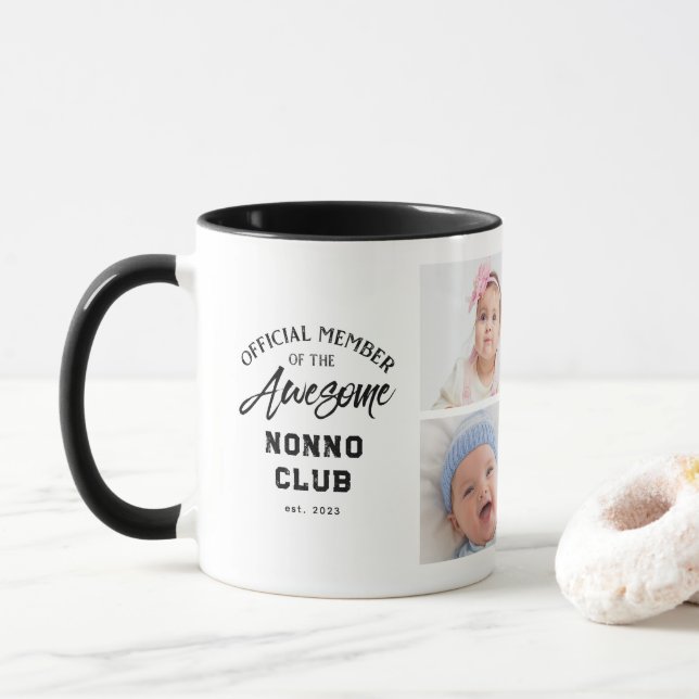 Foto Collage Phantastisch NONNO Tasse (Mit Donut)
