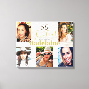 Foto Collage Rustic Simple 50 Fabulous Leinwanddruck