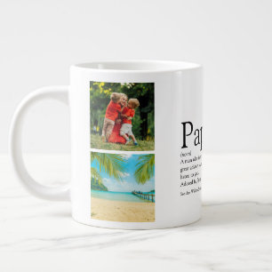Foto-Collage Spaß Cooler Vater Daddy Vater Definit Jumbo-Tasse