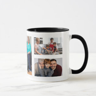 Foto-Collage-Tasse, Benutzerdefinierte 5-Bilder-Ka Tasse