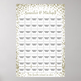 Foto Collage Template für Hochzeiten/Jubiläum Poster