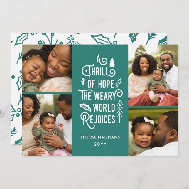 Foto Collage Thrill of Hope Foto Weihnachten Aquam (Vorne/Hinten)