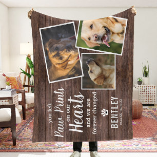 Foto-Collage und Kostenvoranschlag Rustikaler Pet- Fleecedecke