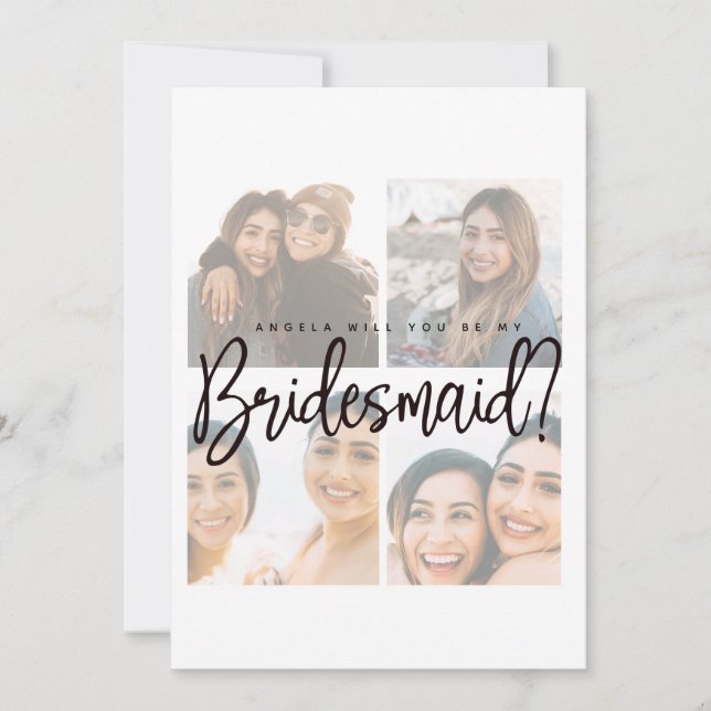 Foto-Collage verblasst Brigade Vorschlag Karte (Vorderseite)