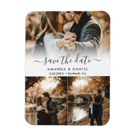 Foto Collage Wedding Save the Date Magnet