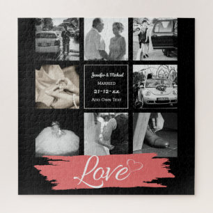 FOTO COLLAGE Wedding Vow Renewal Jubiläum Liebe Puzzle