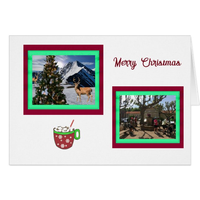 Foto-Collage-Weihnachtskarte (Vorderseite (Horizontal))