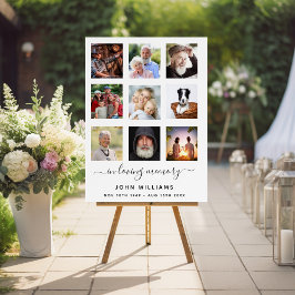 Foto Collage weiß Gedenkstätte elegante Beerdigung