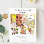 Foto Collage White Geburtstag Einladung<br><div class="desc">Erstellen Sie Ihre eigene,  einzigartige Fotocollage. Verwenden Sie vier,  vier Ihrer Lieblings-Fotos. Personalisieren und fügen Sie einen Namen und Party-Details hinzu. Weißer Hintergrund,  schwarzer Text. 1 Blatt = 1 Einladung mit Druckkante bis Kante.</div>