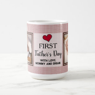 Foto Collage zum ersten Vatertag 2 Kaffeetasse