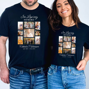 Foto-Collage zur Erinnerung - Trauerfeier Gedenkfe T-Shirt
