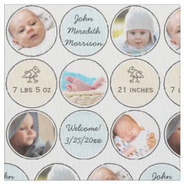 Foto-Collagen-Baby-Jungen-Name, Geburtsnotfall und Stoff