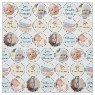 Foto-Collagen-Baby-Jungen-Name, Geburtsnotfall und Stoff