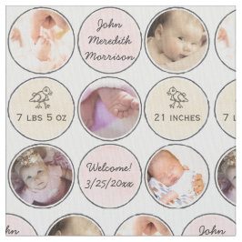 Foto-Collagen-Baby-Mädchen-Name, Geburtsnotfall Stoff
