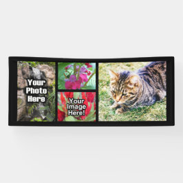 Foto-Collagen-horizontales Bild der Gewohnheits-4 Banner