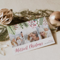 Foto-Collagen-Karte des Feiertags-Laub-|