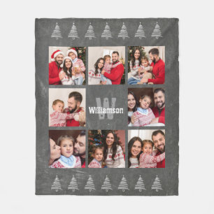 Foto-Collagen-rustikales Fleecedecke