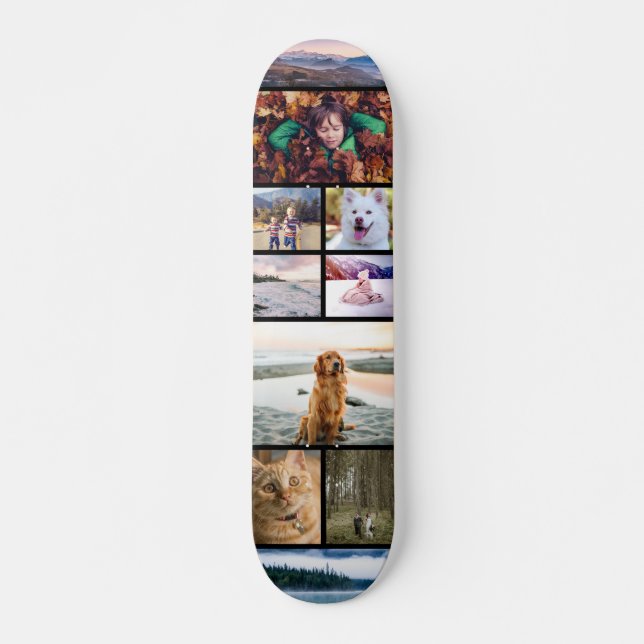 Foto-Collagen-Schablone Skateboard (Vorne)
