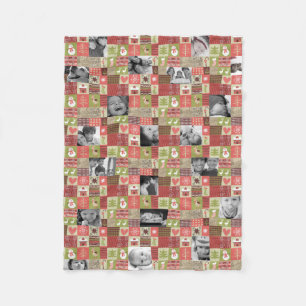 Foto-Collagendecke des Weihnachten 20 mit Fleecedecke