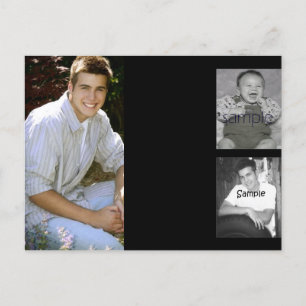 Foto-Collagenpostkarte des Absolvent 3 Ankündigungspostkarte