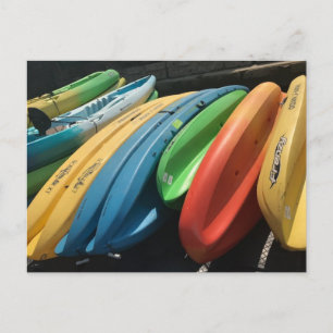Foto "Colorful Kayaks" Postkarte