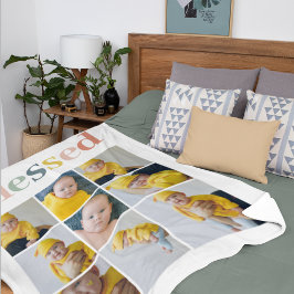 Foto Colorful Meured Holiday Gift Fleecedecke