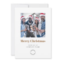 Foto Company Logo QR Code Gold Frohe Weihnachten