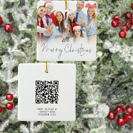 Foto Company QR Code Frohe Weihnachtsgeschenk Keramikornament