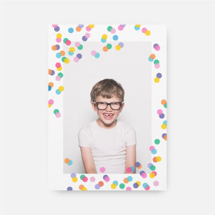 Foto Confetti Kindergeburtstag Party Einladung