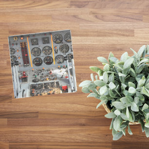 Foto, Cooler Spaß in der Luftfahrt Glasuntersetzer