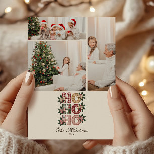 Foto Coquette Gingham Ho Ho Ho Weihnachten