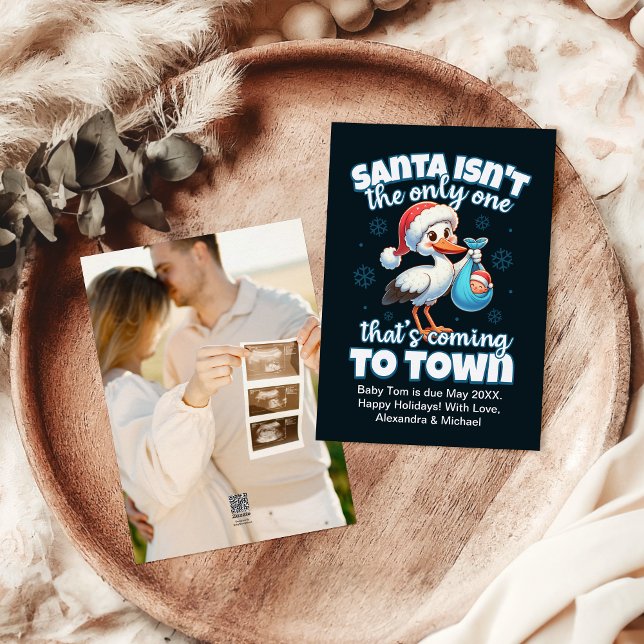 Foto Couple Christmas Pregnancy Ankündigung (Von Creator hochgeladen)