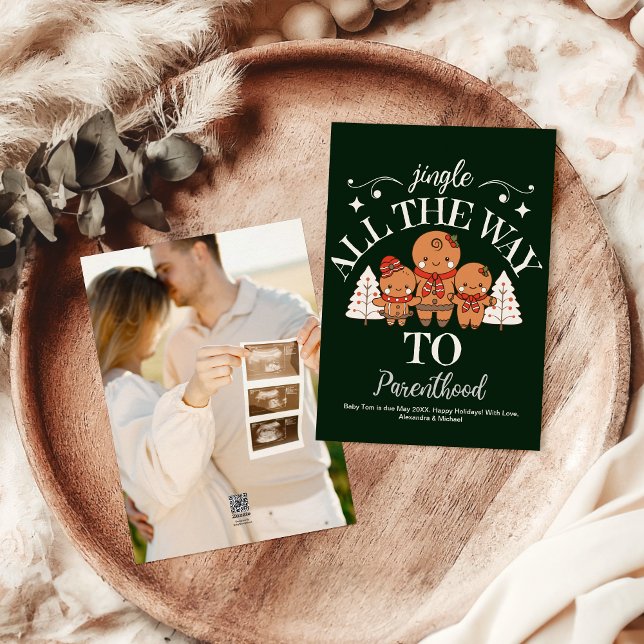 Foto Couple Christmas Pregnancy Ankündigung (Von Creator hochgeladen)