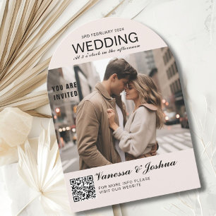 Foto Cover Magazin QR Code Hochzeit Einladung