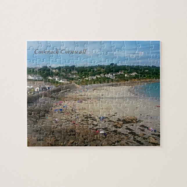 Foto Coverack Strand-Cornwalls England Puzzle (Horizontal)