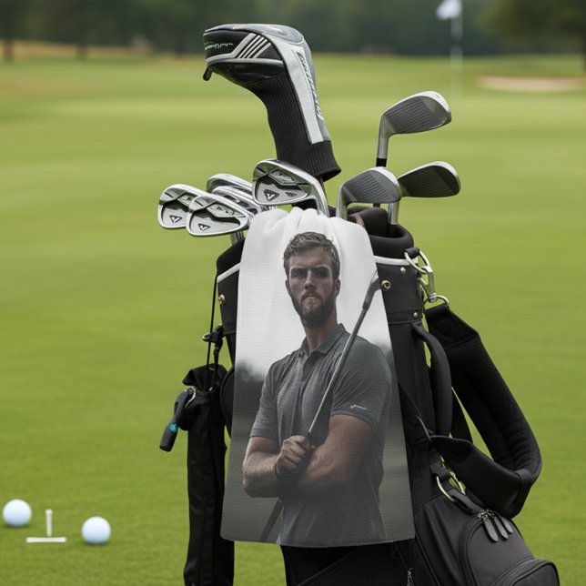 Foto Custom Gift Golfer Golfhandtuch (Von Creator hochgeladen)