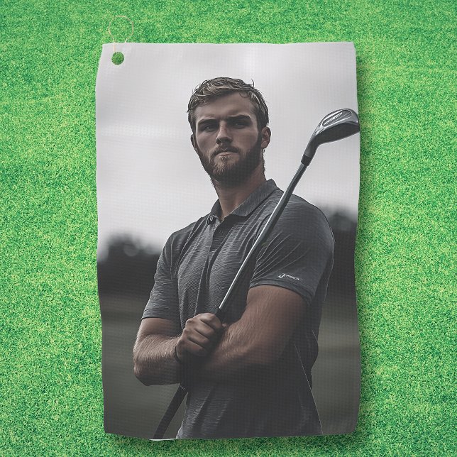 Foto Custom Gift Golfer Golfhandtuch (Von Creator hochgeladen)